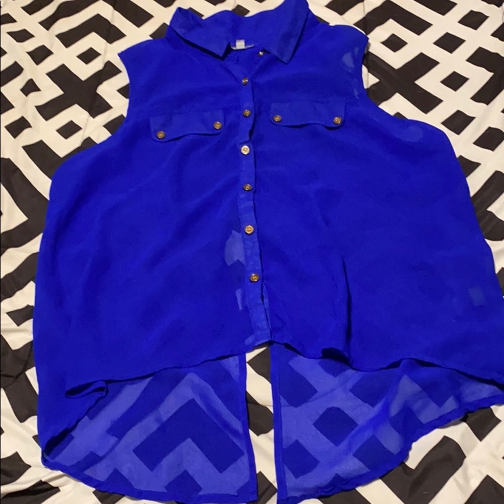 Vibrant Blue Shirt